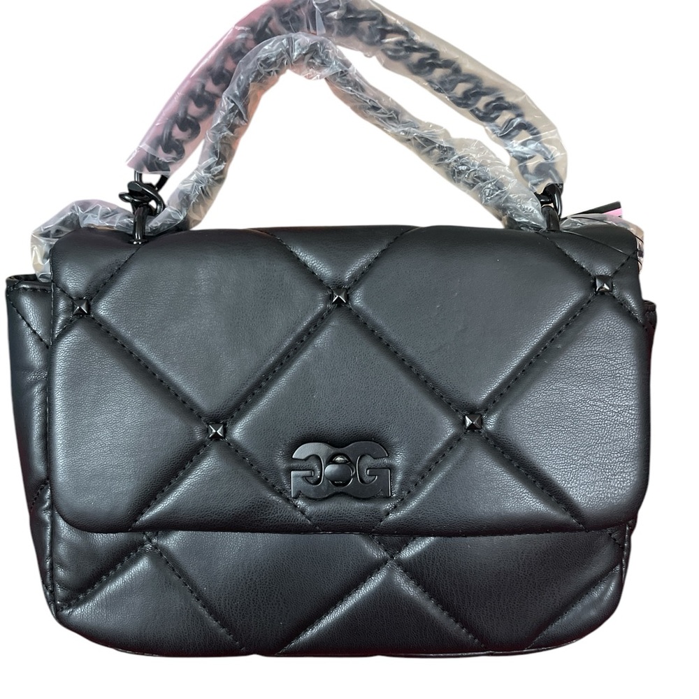 NWT Gilda Paris Small Black Quilted Handbag